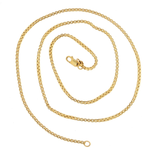 2524 - 9ct gold necklace, 60cm in length, 15.5g