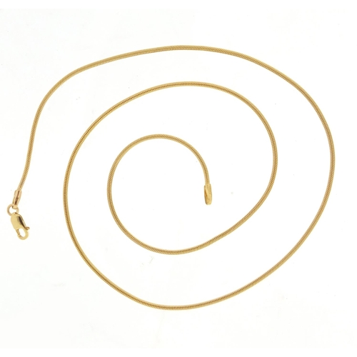 2548 - 9ct gold necklace, 42cm in length, 6.4g