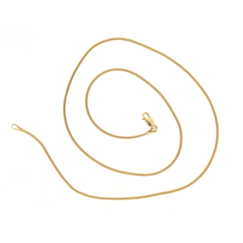 2548 - 9ct gold necklace, 42cm in length, 6.4g