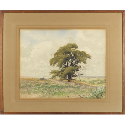 972 - Cyril Boler - Kent landscape, watercolour inscribed verso, mounted and framed, 40cm x 33cm