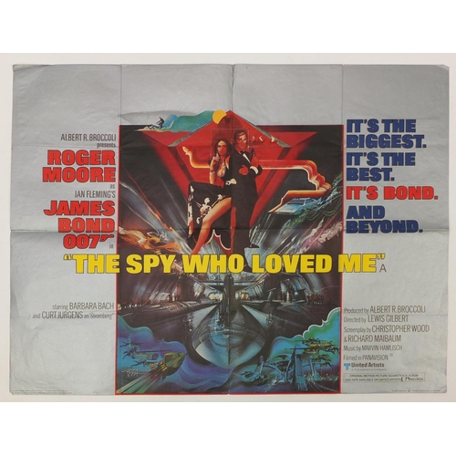 159 - Vintage James Bond 007 The Spy Who Loved Me UK quad film poster, printed by Lonsdale & Bartholomew, ... 