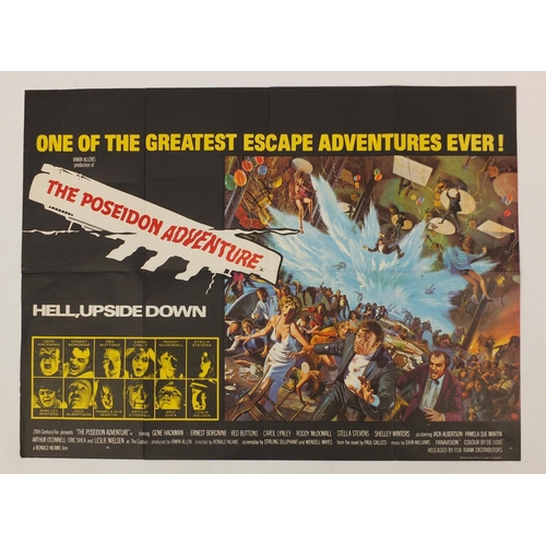 188 - Two Vintage The Poseidon Adventure, UK quad film posters, printed by W E Berry, each 101.5cm x 76cm