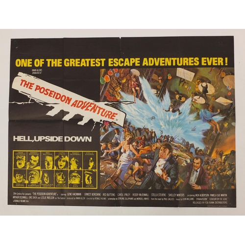 188 - Two Vintage The Poseidon Adventure, UK quad film posters, printed by W E Berry, each 101.5cm x 76cm