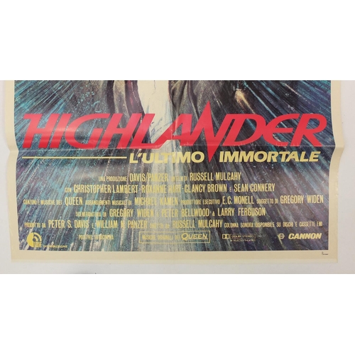 186 - Vintage Highlander UK film poster, 99cm x 70cm