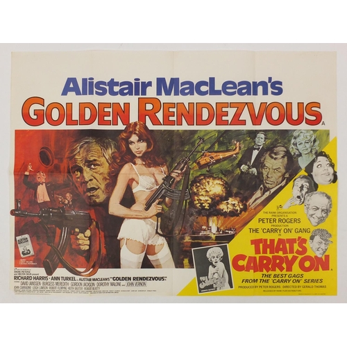 190 - Eight vintage Alistair Maclean's UK quad film posters comprising two When Eight Bells Toll, two Gold... 