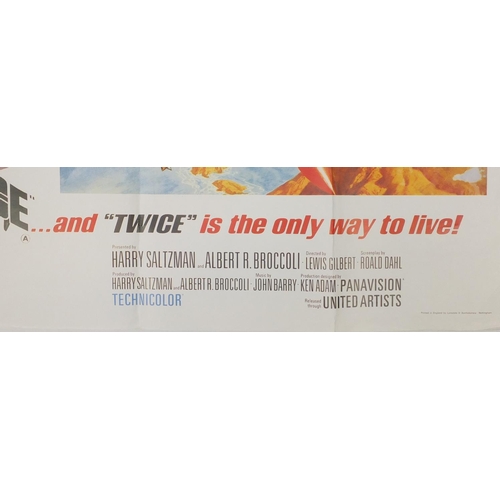 181 - James Bond 007 You Only Live Twice film poster, 90cm x 68cm