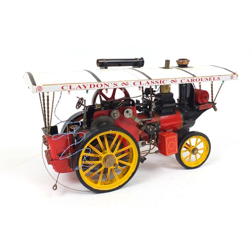 142 - Claydon's classic carousels steam engine, 54cm in length