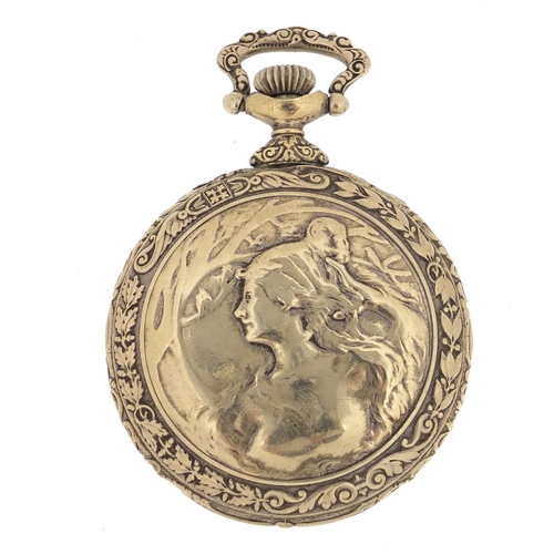 819 - Gentleman's Junghans open face pocket watch, retailed by Thomas Russell & Sons, the movement numbere... 