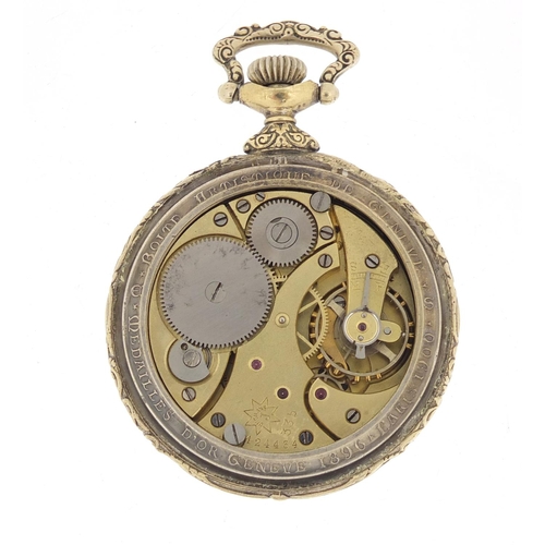 819 - Gentleman's Junghans open face pocket watch, retailed by Thomas Russell & Sons, the movement numbere... 