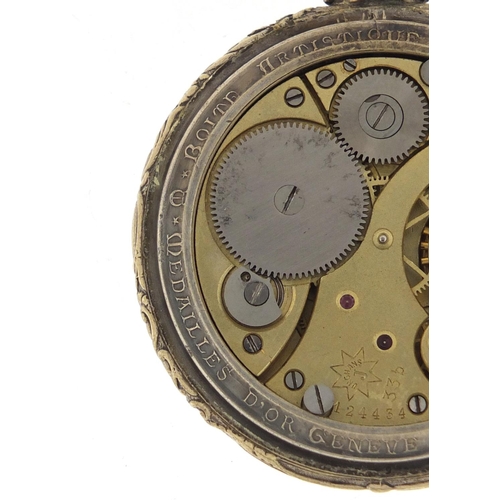 819 - Gentleman's Junghans open face pocket watch, retailed by Thomas Russell & Sons, the movement numbere... 