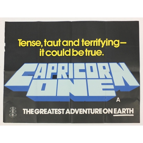 194 - Twenty vintage UK quad and one sheet film posters including Casablanca, Capricorn One, Black Hole, S... 