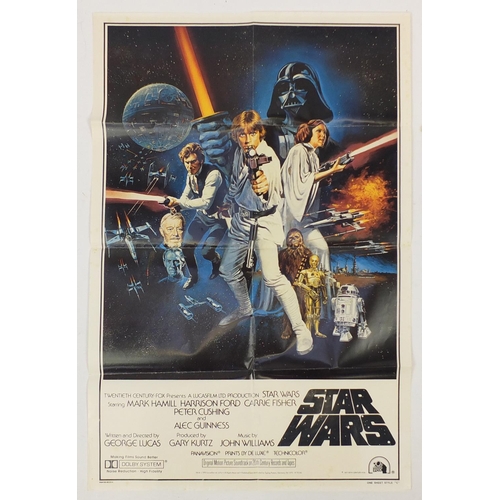 191 - Four Star Wars one sheet A New Hope film posters comprising two style B and two style C