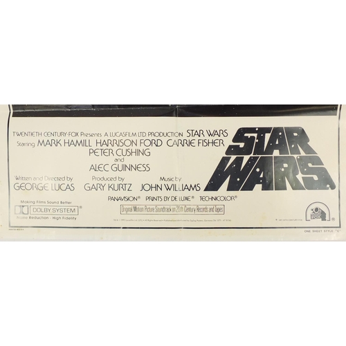 191 - Four Star Wars one sheet A New Hope film posters comprising two style B and two style C