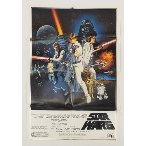 191 - Four Star Wars one sheet A New Hope film posters comprising two style B and two style C