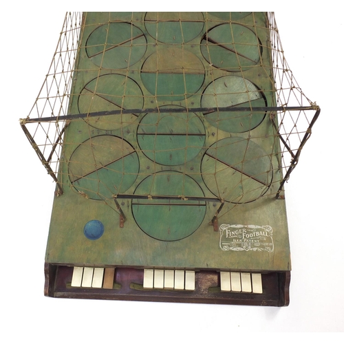 154A - Vintage Iles patent finger football model B table top game, 41cm H x 128cm W x 59cm D