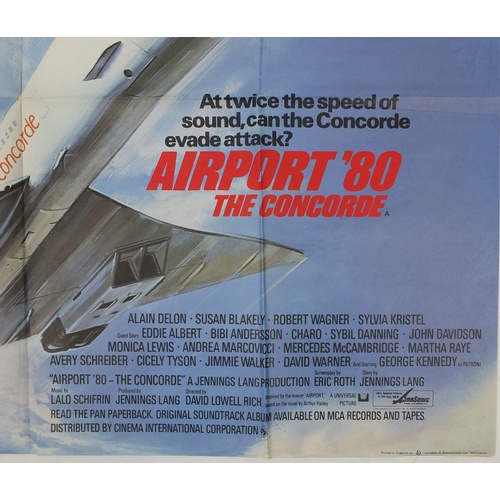 189 - Eight vintage Airport UK quad film posters, each 101.5cm x 76cm