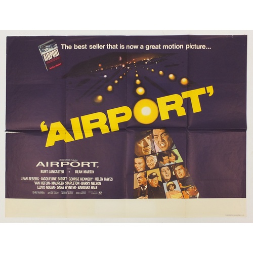 189 - Eight vintage Airport UK quad film posters, each 101.5cm x 76cm