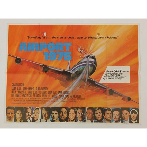 189 - Eight vintage Airport UK quad film posters, each 101.5cm x 76cm