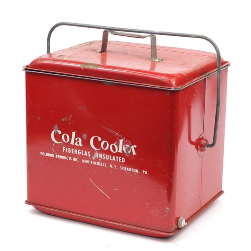 2065 - Vintage cola cooler by Poloron Products, New York, 41cm H x 37.5cm W x 31.5cm D