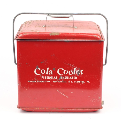 2065 - Vintage cola cooler by Poloron Products, New York, 41cm H x 37.5cm W x 31.5cm D