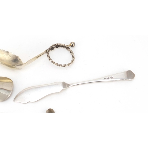 2496 - Victorian and later silver flatware including teaspoons, a caddy spoon and shoehorn, various hallmar... 