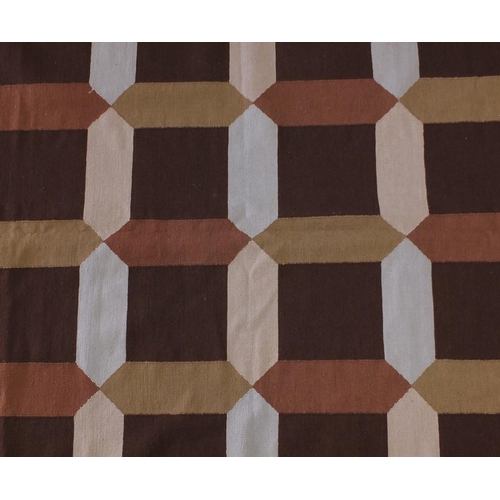 2040 - Rectangular Kilim rug, having an all over geometric design, 298cm x 203cm