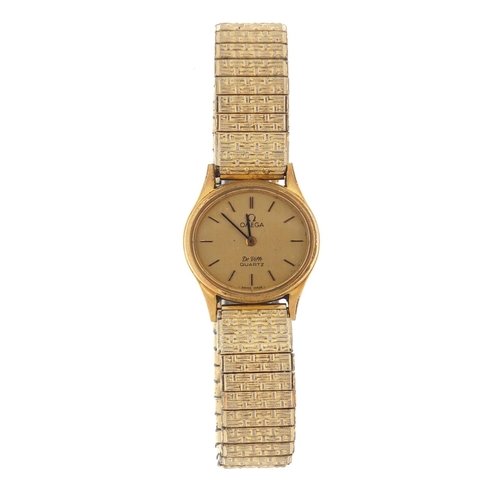 2603 - Ladies Omega De Ville quartz wrist watch, 22mm in diameter excluding the crown