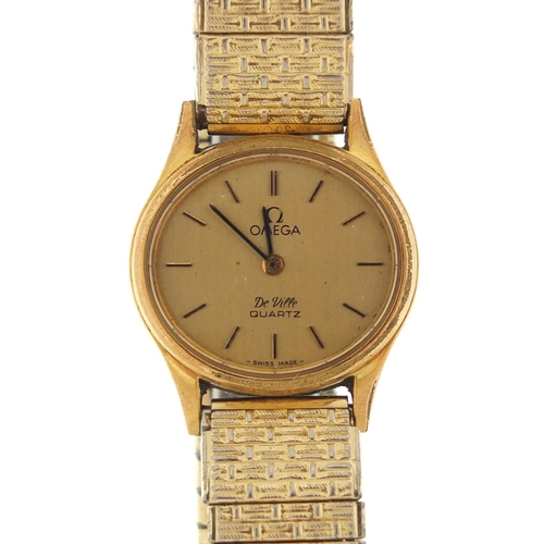 2603 - Ladies Omega De Ville quartz wrist watch, 22mm in diameter excluding the crown