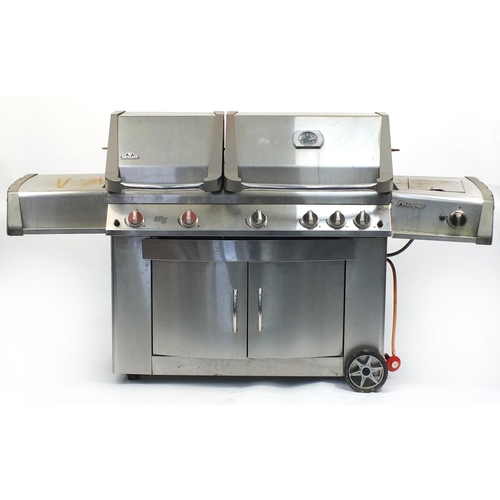 77 - Napoleon Prestige stainless steel gas barbecue, 127cm wide