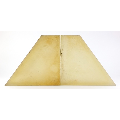 577 - 1970's perspex two piece sculpture by Victor Anton, overall 30.5cm x 68cm wide (PROVENANCE: Given di... 