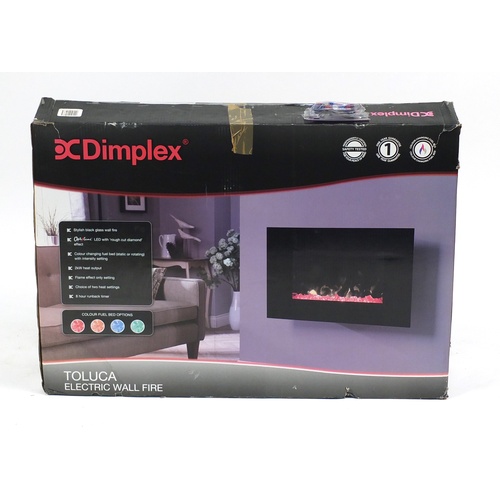 7 - Dimplex electric wall mounted fire with box