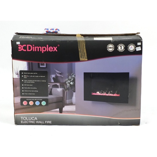 7 - Dimplex electric wall mounted fire with box
