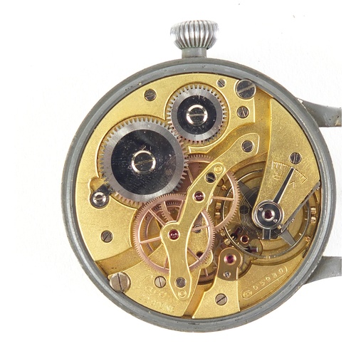 802 - German military interest Laco oversized pilots wristwatch, numbered 05980 to the movement and FL2388... 