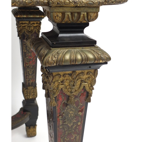 2006 - 19th Century French boulle work and ebonised centre table with ormolu mounts, fitted with a frieze d... 