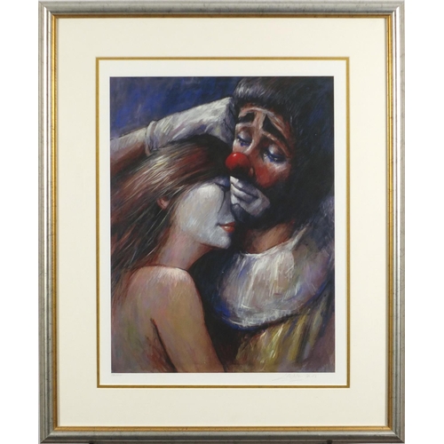 2186 - Barry Leighton-Jones - 'Tender Love', giclee on paper, pencil signed and numbered 336/375, mounted a... 