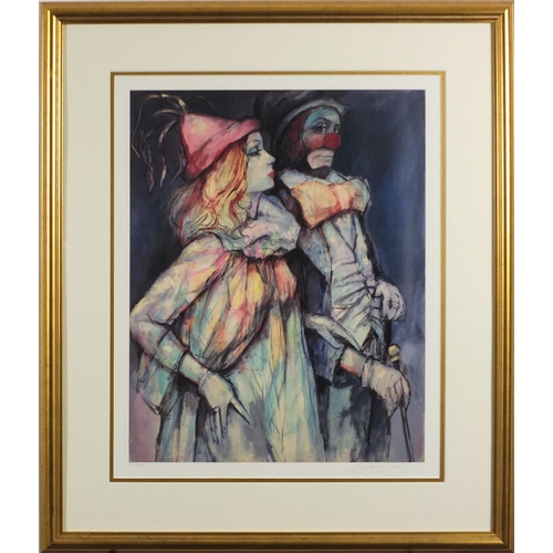 2183 - Barry Leighton-Jones - 'Stepping out', giclee on paper, pencil signed and numbered 327/375, mounted ... 