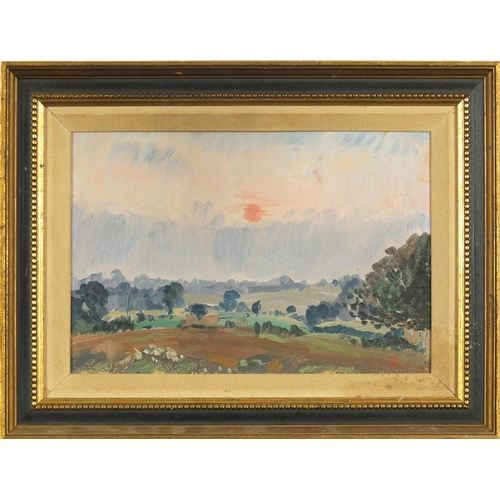 2263 - Coastal scen and landscape, two oils mounted and framed, the largest 30cm x 19.5cm