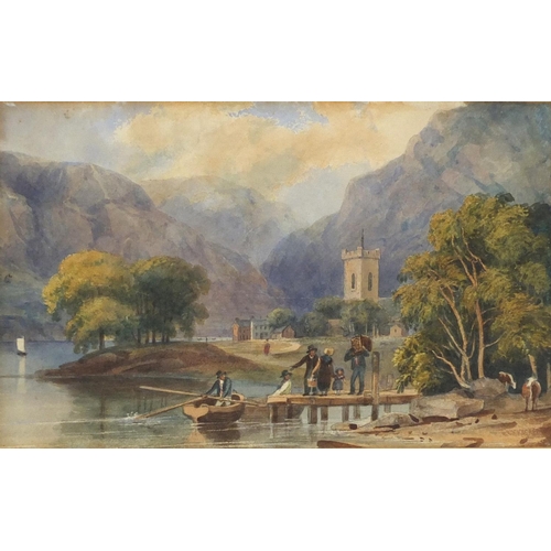 2361 - Two 19th century watercolours including one of Chingford Church, mounted and framed, the largest 26c... 