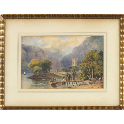 2361 - Two 19th century watercolours including one of Chingford Church, mounted and framed, the largest 26c... 