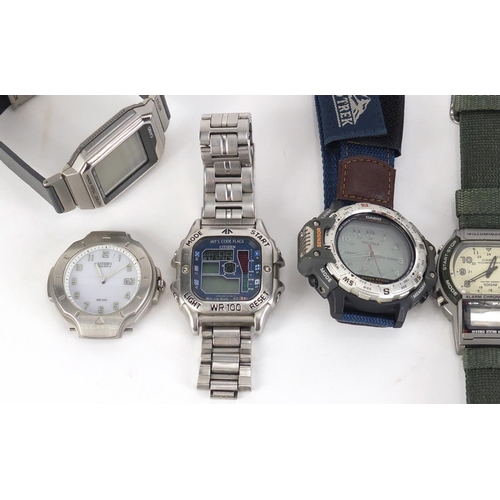 2765 - Gentlemen's wristwatches including Casio, Citizen and Lorus