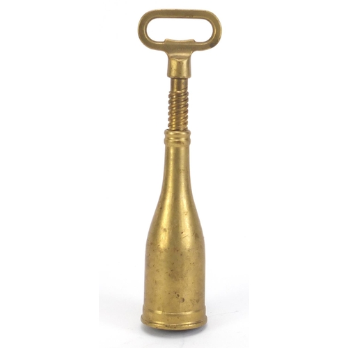 2733 - Vintage Champagne corkscrew, 19cm high when closed