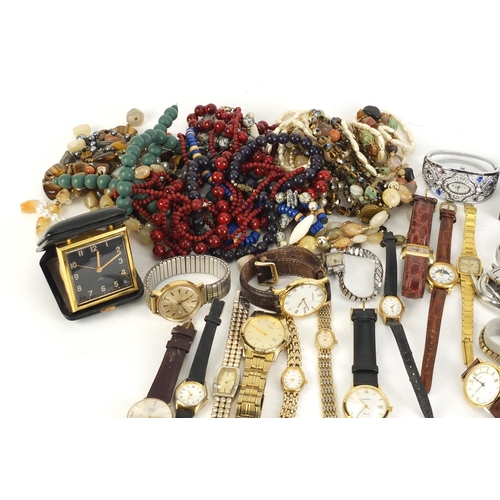 2785 - Wristwatches and costume jewellery including Sekonda and Avia