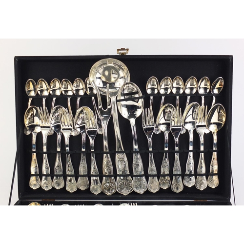 2334 - Twelve place canteen of silver plated cutlery