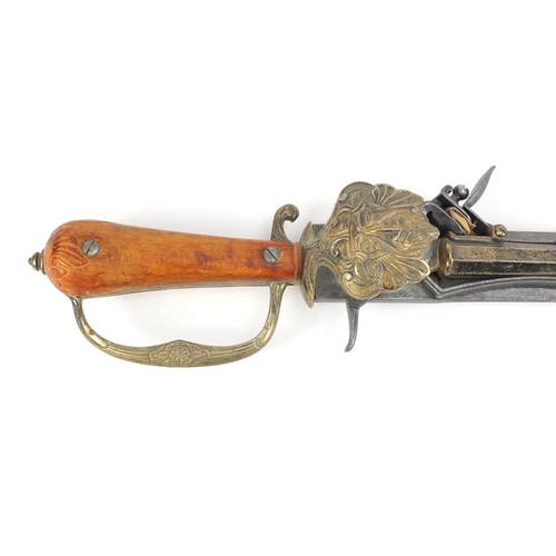 2889 - Antique style pistol sword