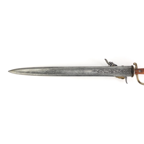 2889 - Antique style pistol sword