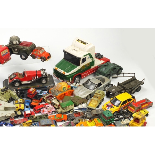 2331 - Vintage and later toys including die cast vehicles, Tonka agricultural vehicle and Star Wars Millenn... 