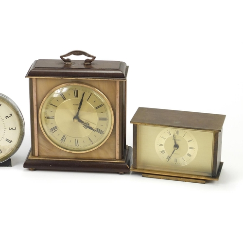 2249 - Three mantel clocks and a barometer including the Big Ben Repeater by Westclox