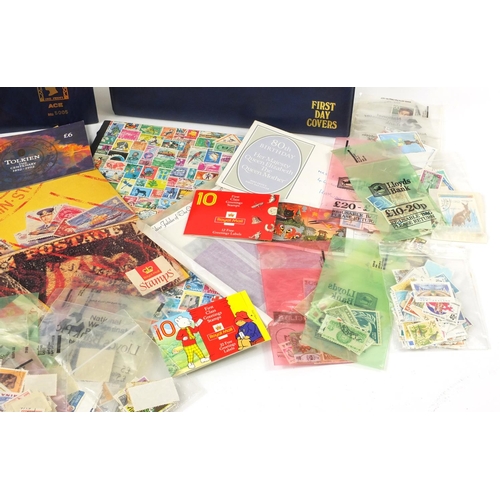 2719 - British and world stamps including Royal Mint presentation packs arranged in an album