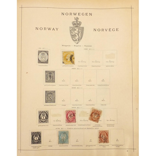 2677 - Antique and later world stamps arranged in an album including France, Italy and Sweden