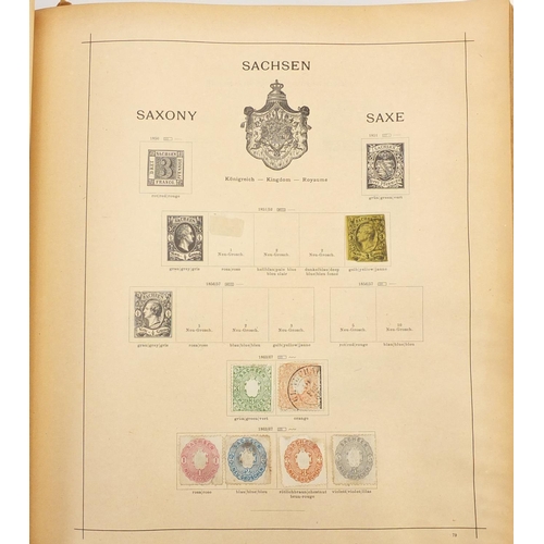 2677 - Antique and later world stamps arranged in an album including France, Italy and Sweden